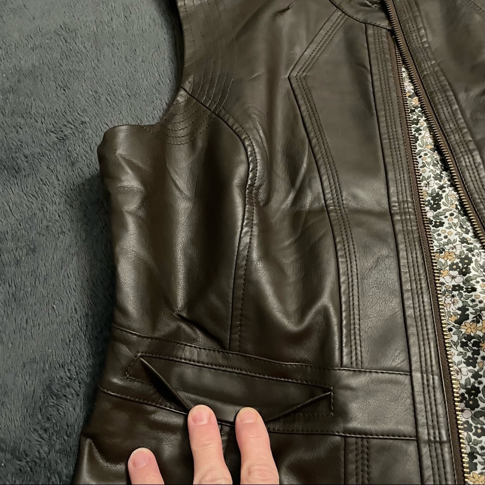 Denver Hayes best dark brown large faux leather - Picture 5 of 7